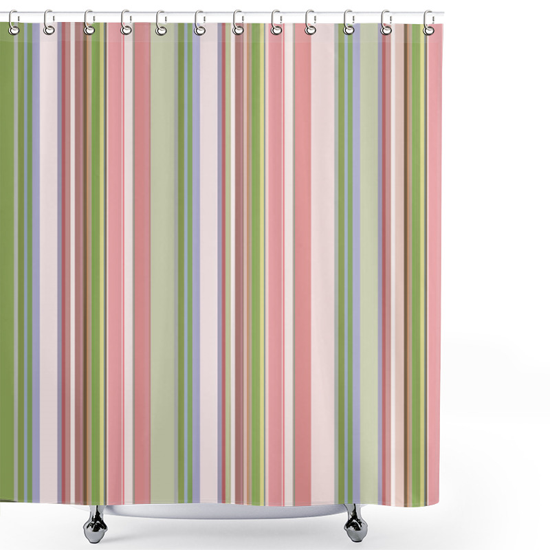 Personality  Pastel Stripes Shower Curtains