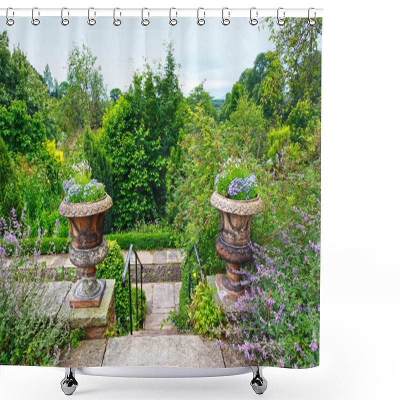 Personality  Beautiful Old Garden Shower Curtains