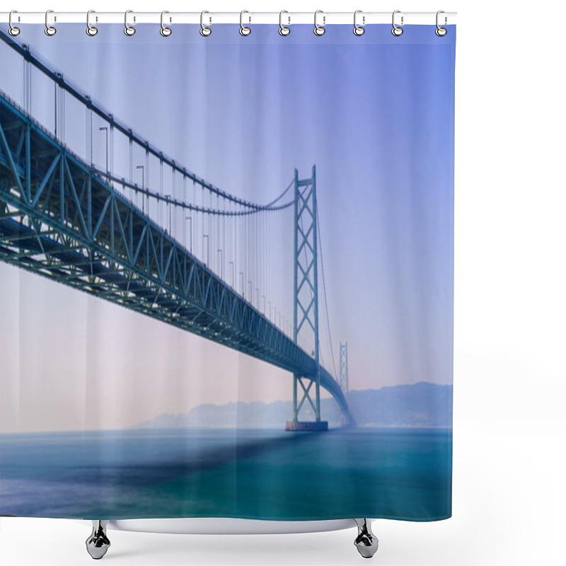 Personality  Akashi Kaikyo Bridge, Kobe, Japan Shower Curtains