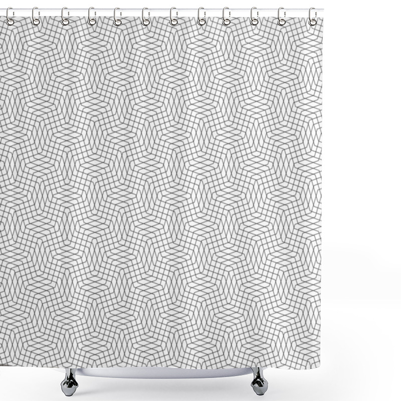 Personality  Geometric Seamlessly Repeatable, Tileable Pattern, Texture Shower Curtains