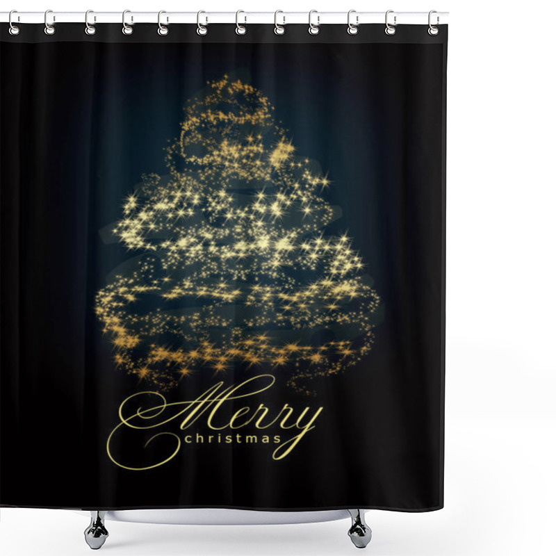 Personality  Christmas Card Shower Curtains