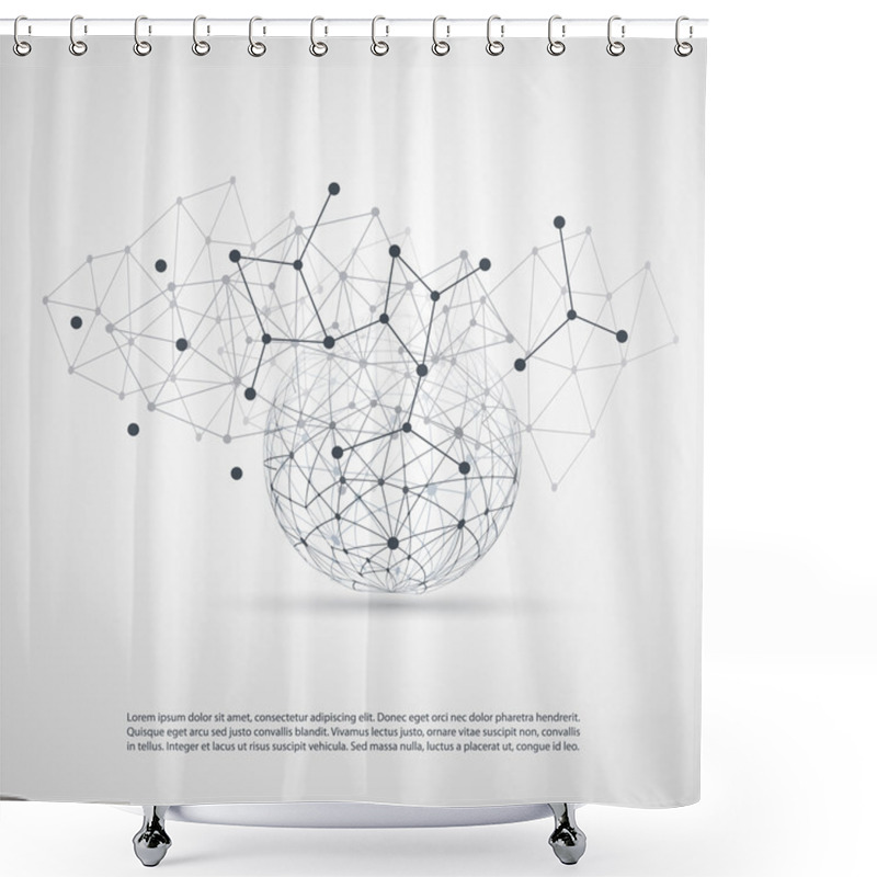 Personality  Cloud Computing And Networks Concept Shower Curtains