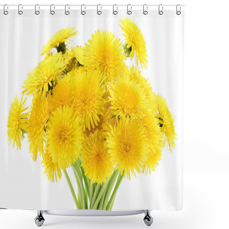 Personality  Bouquet Of Dandelions. Shower Curtains