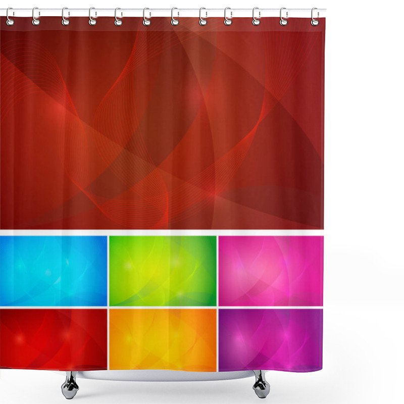 Personality  Abstract Background - Wallpaper Shower Curtains