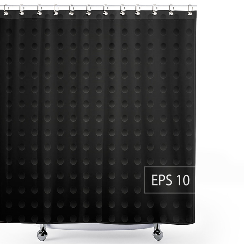 Personality  Carbon Pattern. Vector Illustration. Shower Curtains