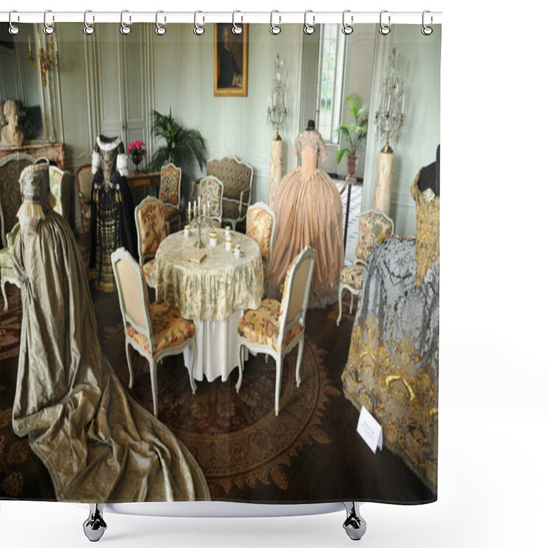 Personality  France, Living Room In The Castle Of Villarceaux Shower Curtains