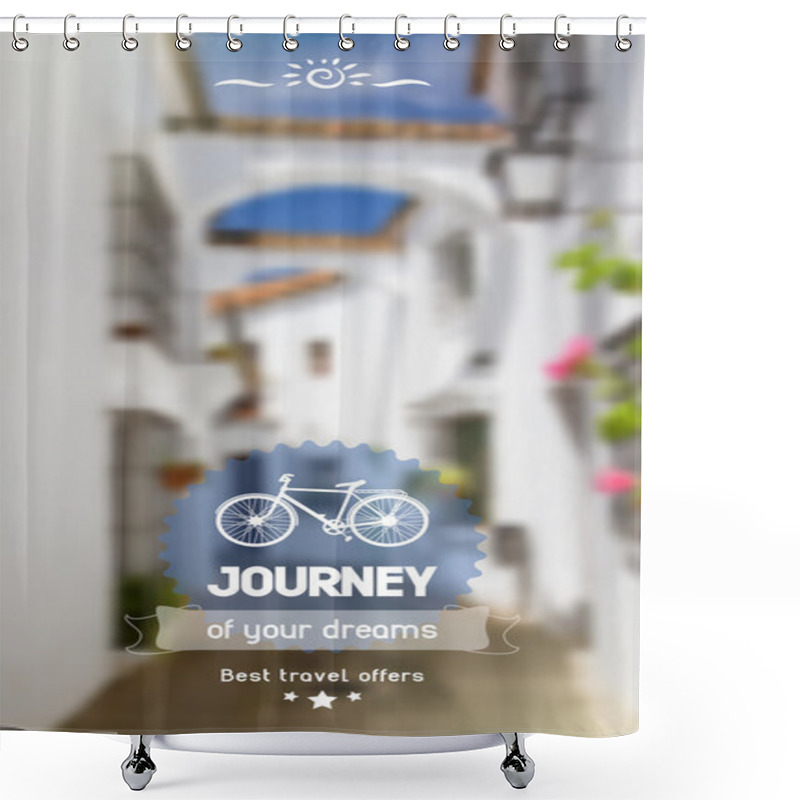 Personality  Bicycle Background Shower Curtains