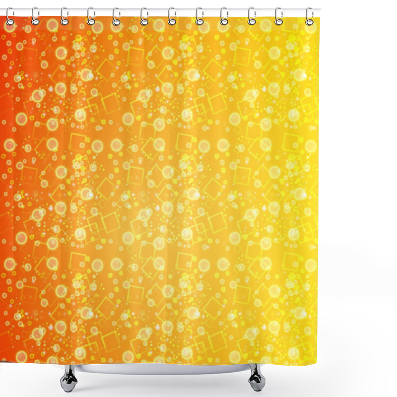 Personality  Abstract Orange Background. Vector Illustration  Shower Curtains