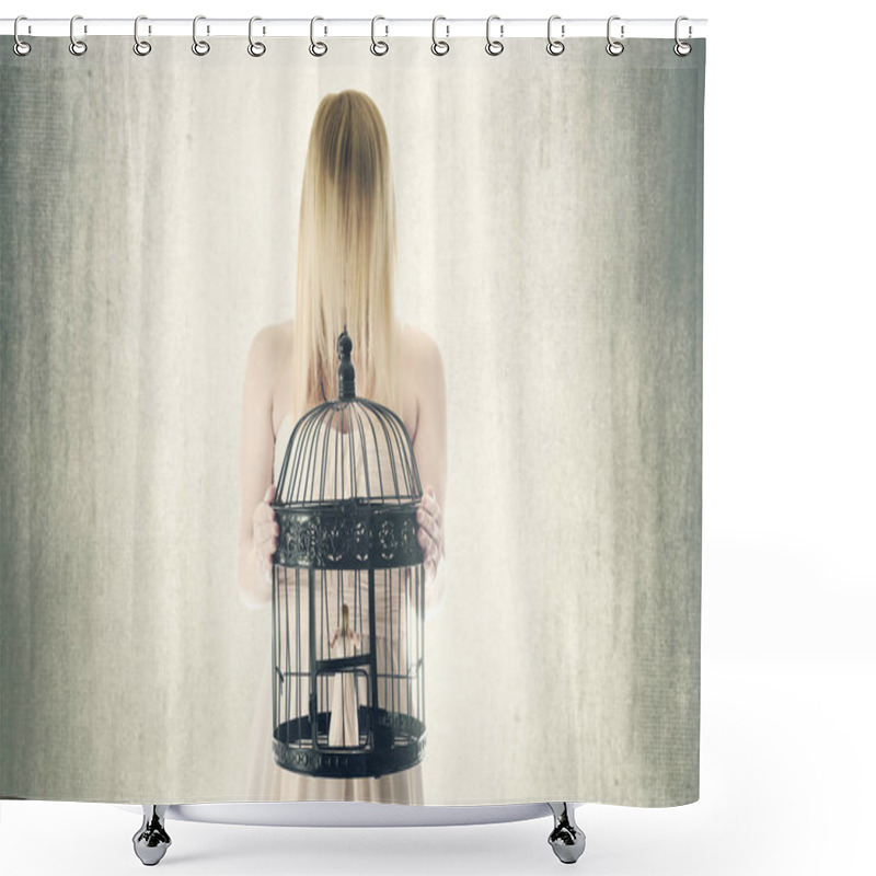 Personality  Prisoner Of Itself Surreal Concept Shower Curtains