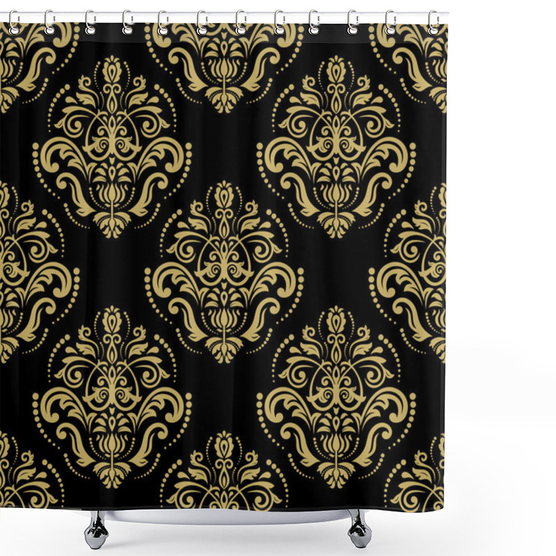 Personality  Damask Seamless  Pattern Shower Curtains