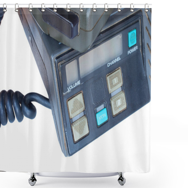 Personality  Old Two Way Radio Shower Curtains