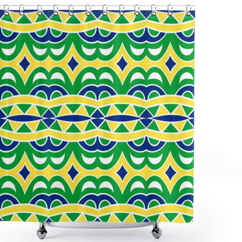 Personality  Incas Seamless Pattern Shower Curtains