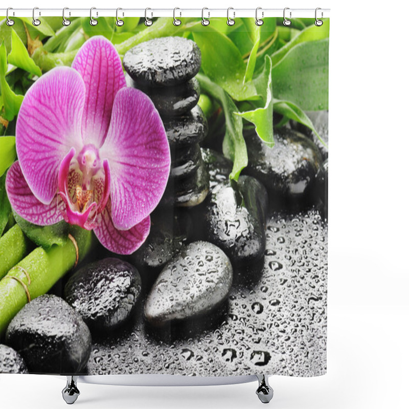 Personality  Pink Orchid Shower Curtains