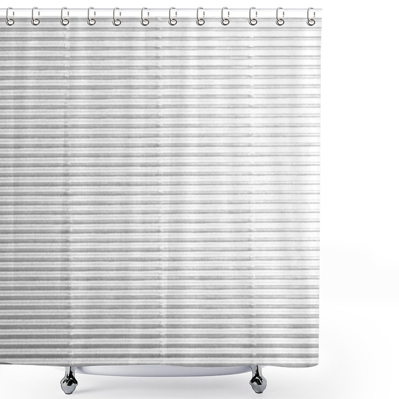 Personality  White Wall Texture With Horizontal Stripes Background Shower Curtains