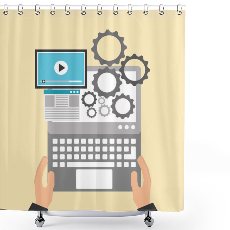 Personality  Software Development Shower Curtains