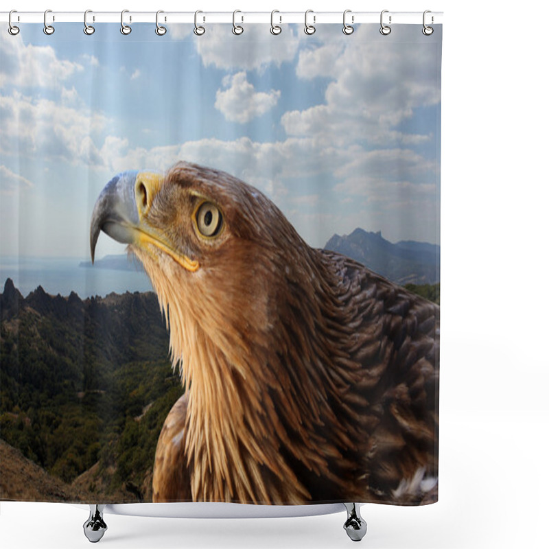 Personality  Golden Eagle Shower Curtains