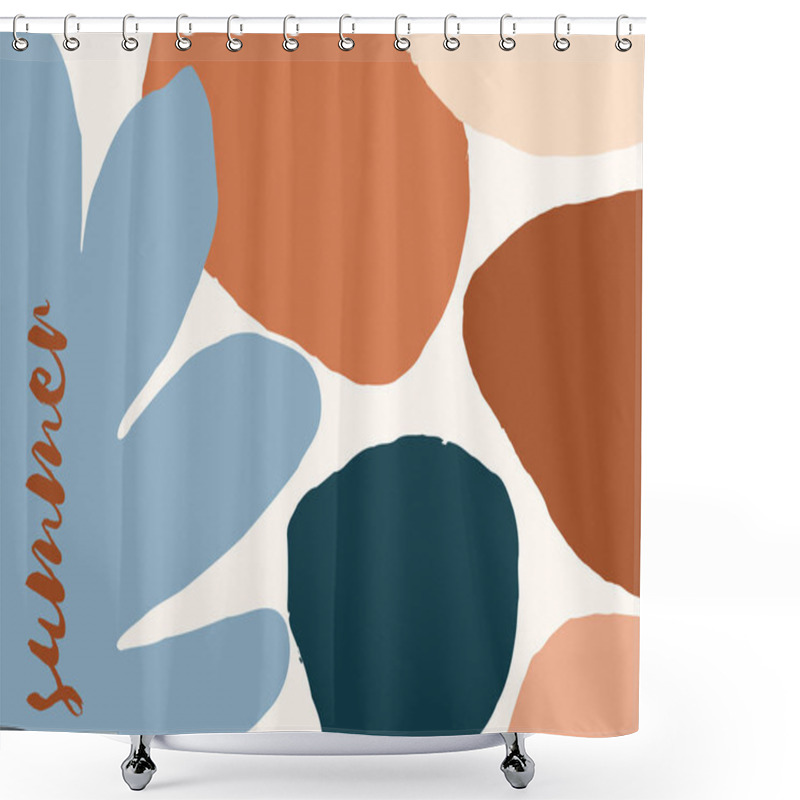 Personality  Abstract Collage Art Design Shower Curtains