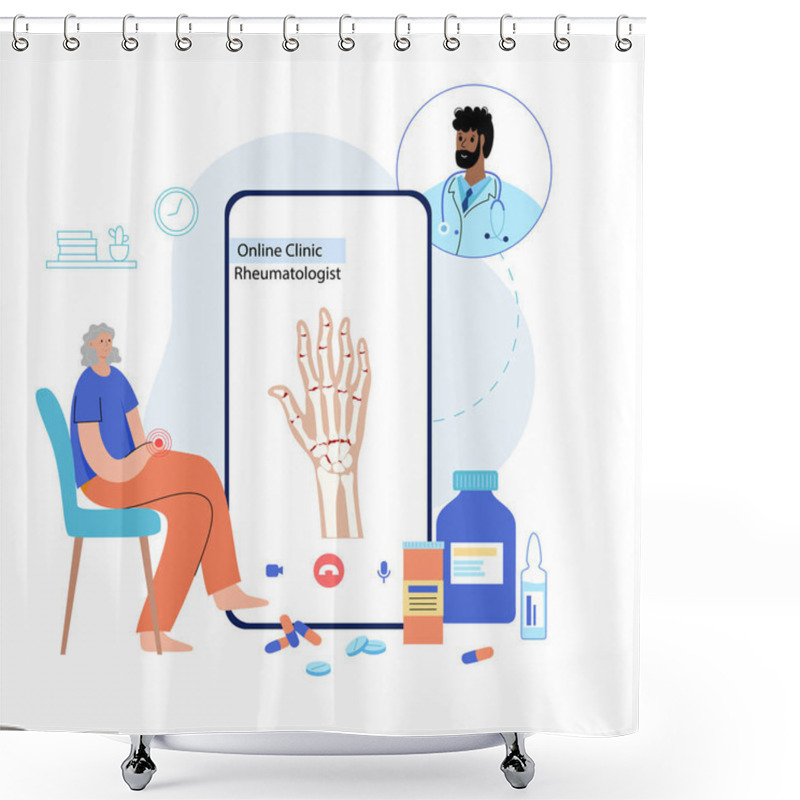 Personality  Arthritis Poster Concept Shower Curtains