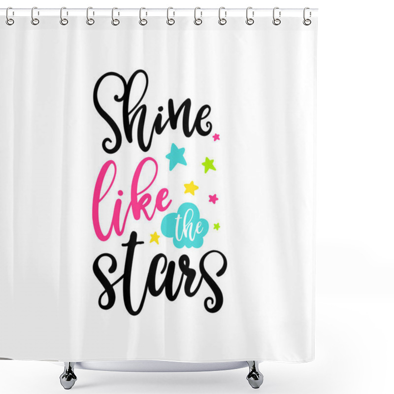 Personality  Creative Typography Card Shower Curtains