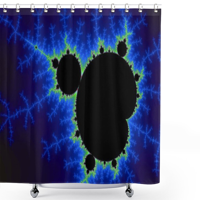 Personality  Beautiful Zoom Into The Infinite Mathematical Mandelbrot Set Fractal Shower Curtains