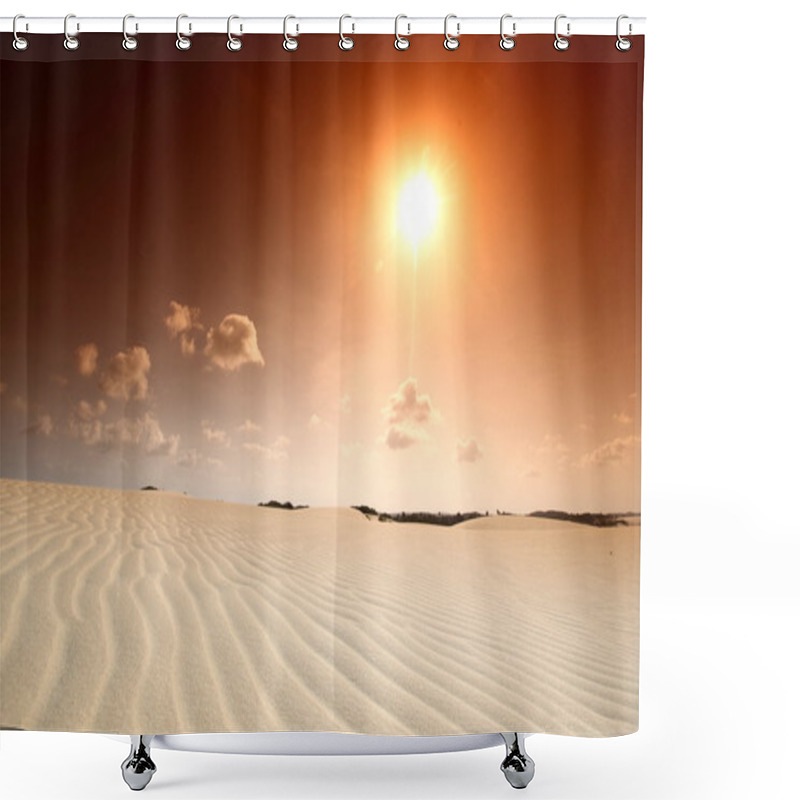 Personality  Desert Shower Curtains