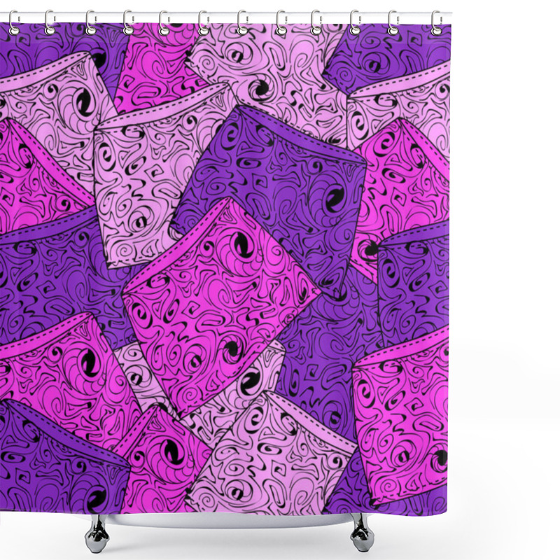 Personality  Vector Background With Skirts. Shower Curtains