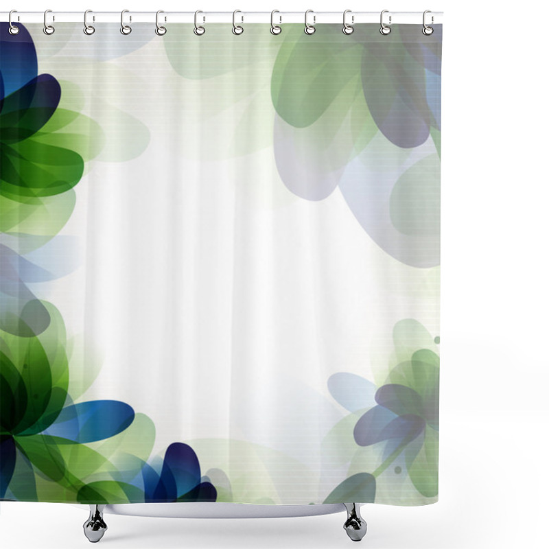 Personality  Transparent Flowers Shower Curtains