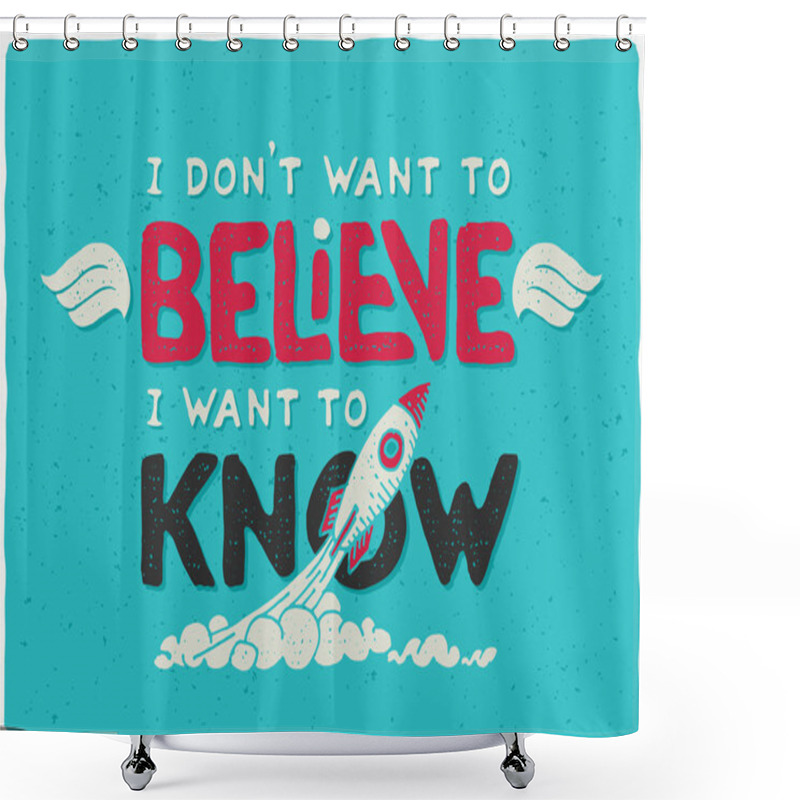 Personality  Motivational Print For T-shirt Shower Curtains