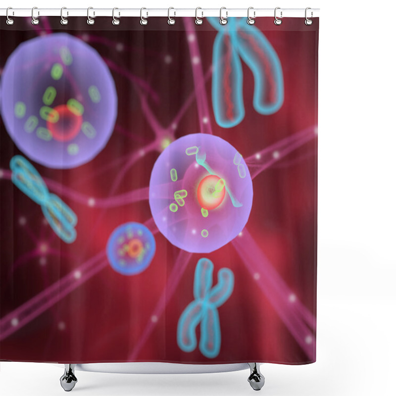 Personality  Molecules Cells Chromosomes Shower Curtains