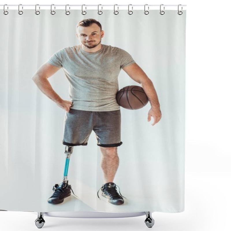 Personality  Paralympic Basketball Player Shower Curtains