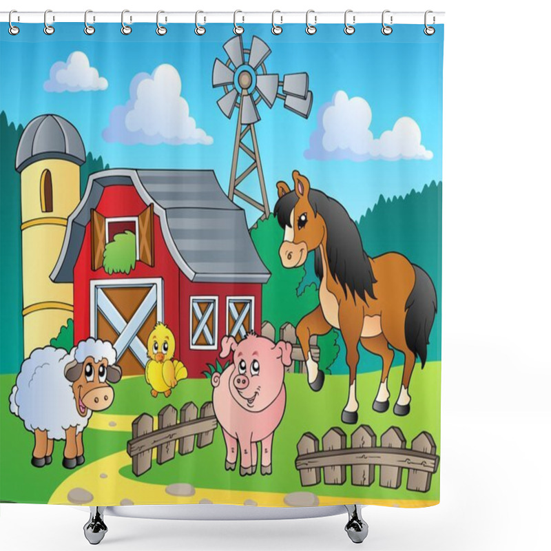 Personality  Farm Theme Image 4 Shower Curtains