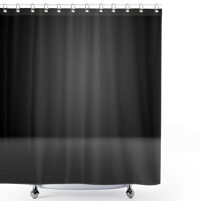 Personality  Abstract Empty Dark BlackAbstract Empty Dark Black Gradient Luxury Background Studio Wall,floor And Room Backdrop - Well Use As Background. Gradient Luxury Background Studio Wall Shower Curtains