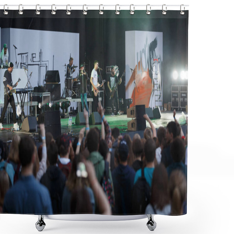 Personality  Noize MC Rap & Rock Singer Play Open Air Concert Shower Curtains