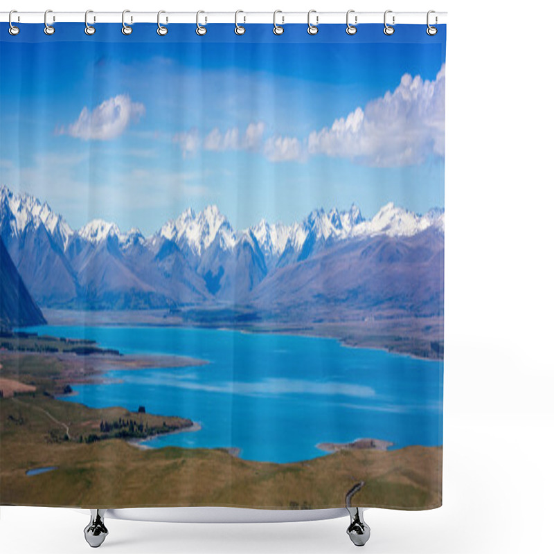 Personality  Majestic Mountain Lake Shower Curtains