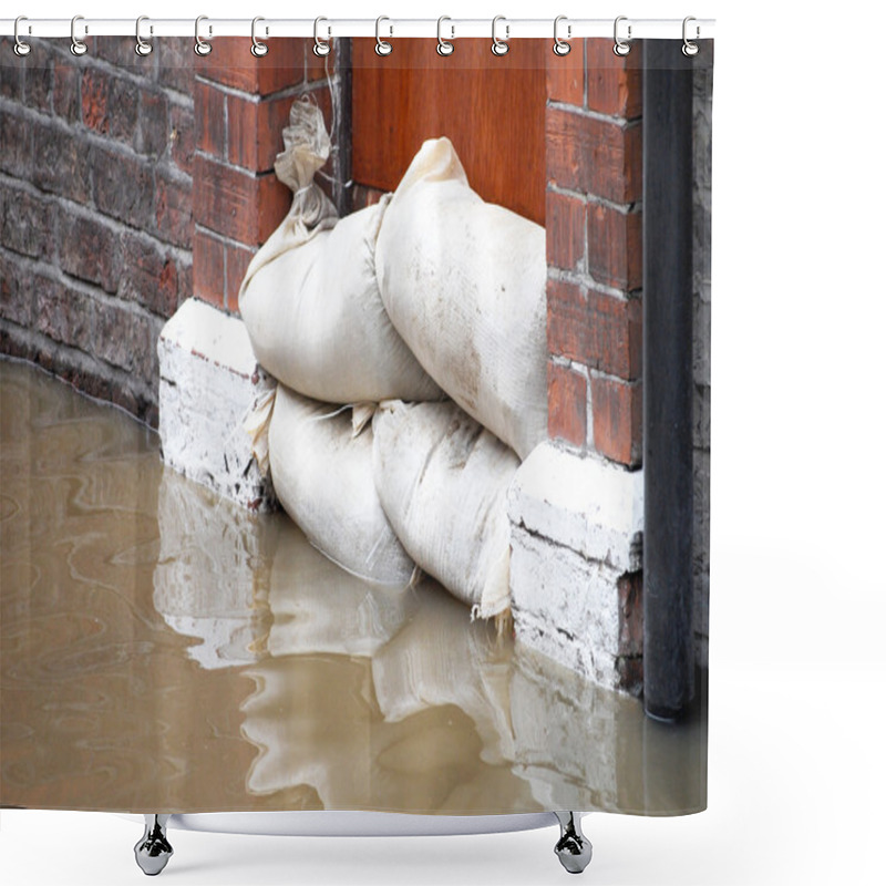 Personality  Flood Defences Shower Curtains