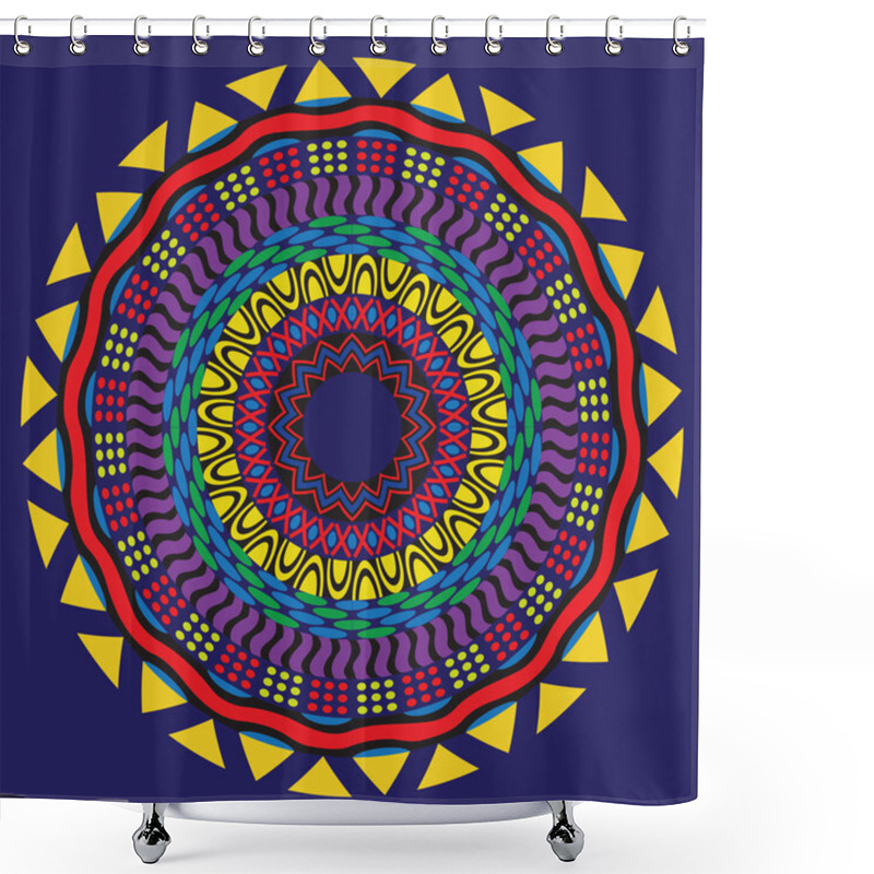 Personality  Africa Mandala Shower Curtains