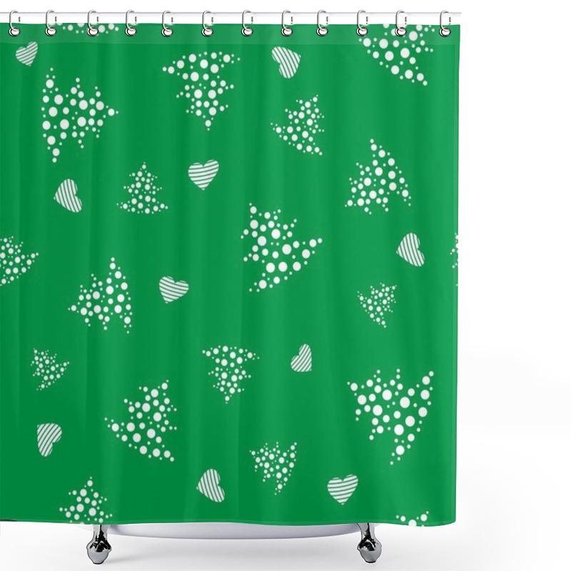 Personality  Vector Seamless Christmas Pattern  Shower Curtains