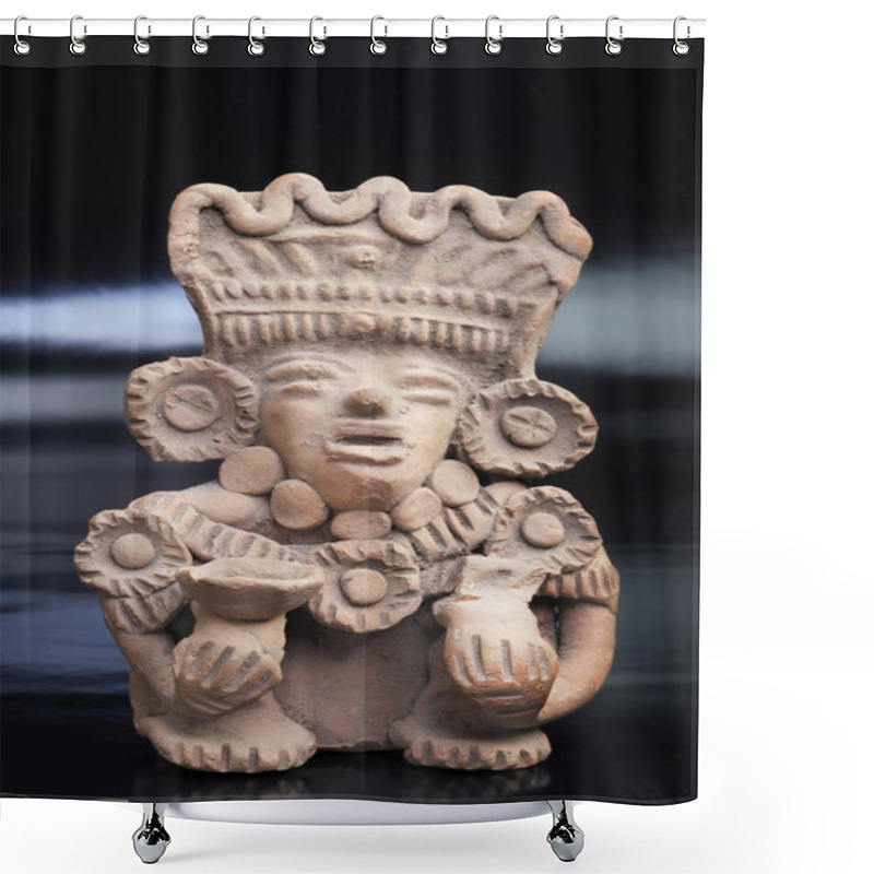 Personality  Pre Columbian Warrior. Shower Curtains