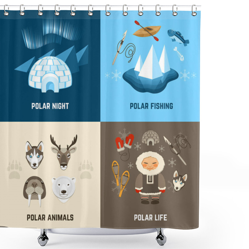 Personality  Chukchi Design Concept Set Shower Curtains