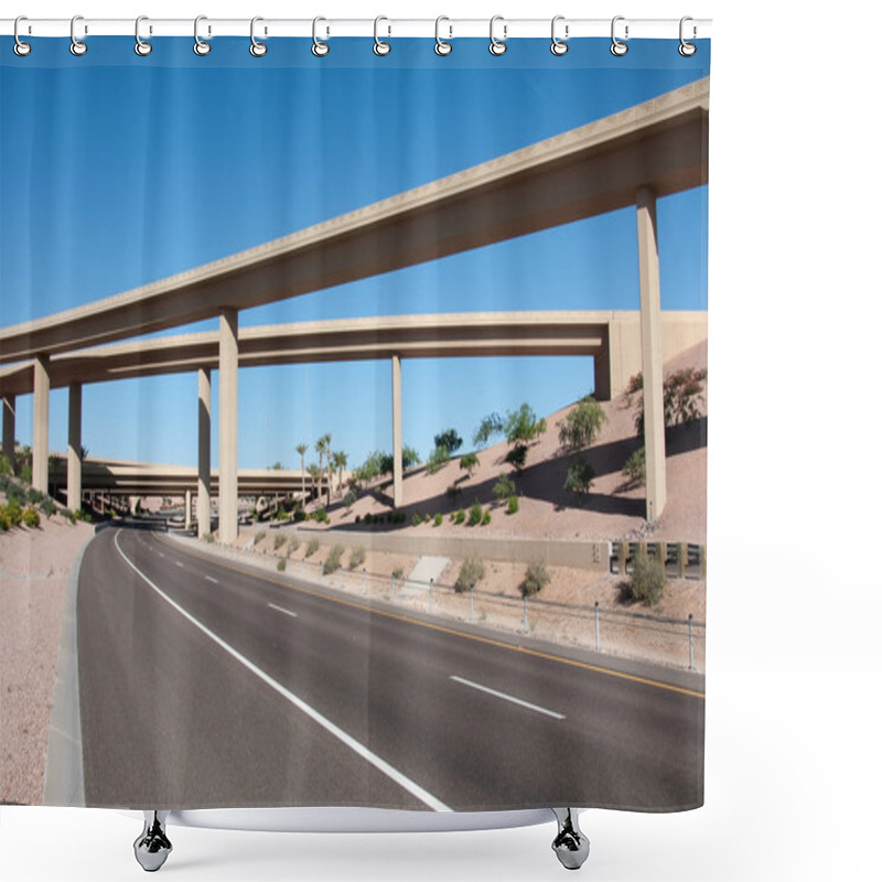 Personality  Highway Motorway Viaduct Interchange Shower Curtains