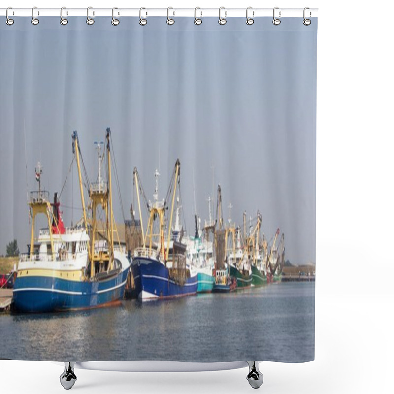 Personality  Fishing Boats Shower Curtains