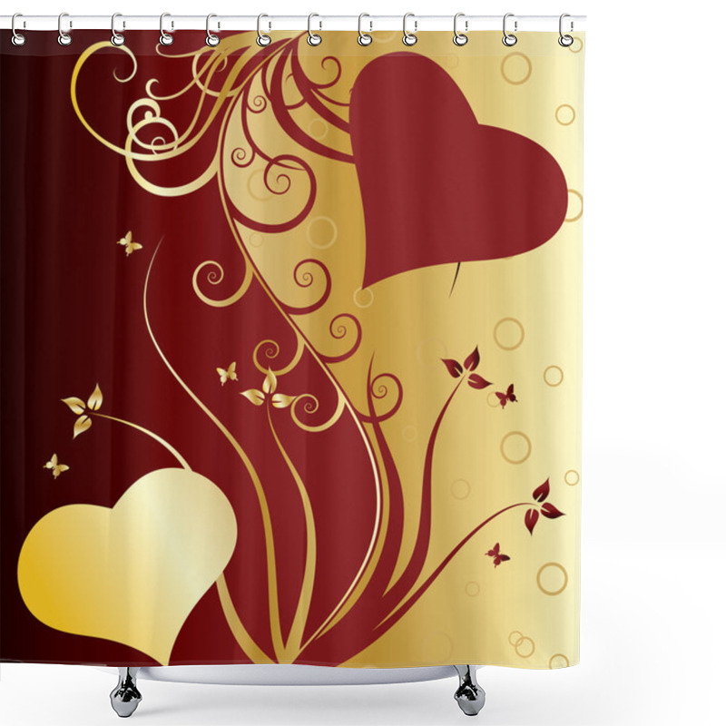 Personality  Valentine Shower Curtains