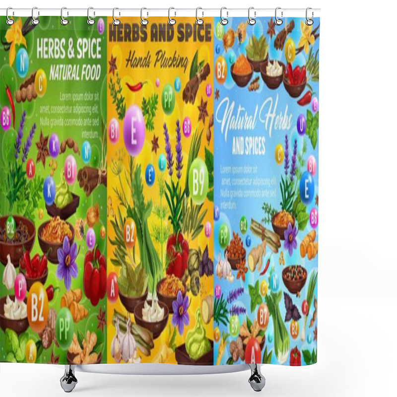 Personality  Herbs And Spices, Food Seasonings Shower Curtains