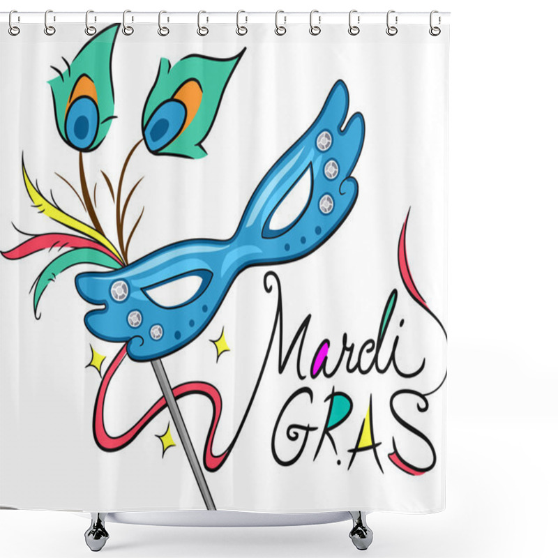 Personality  Mardi Gras Shower Curtains