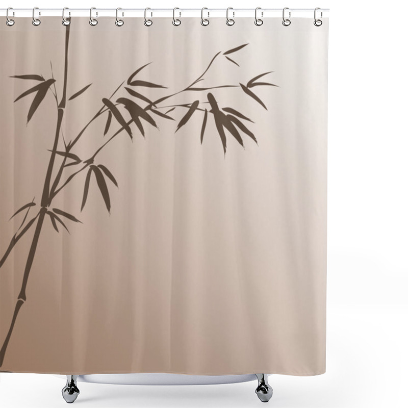 Personality  Bamboo Branches Shower Curtains