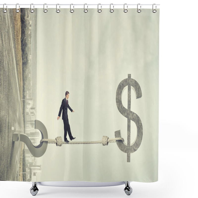 Personality  Question Of Financial Risks Shower Curtains