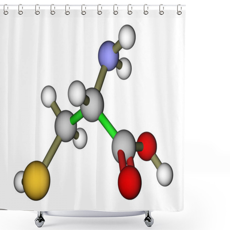 Personality  Amino Acid Cysteine Molecular Structure Shower Curtains