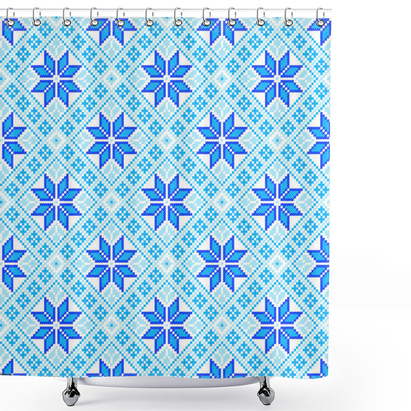 Personality  Seamless Winter Pattern Shower Curtains