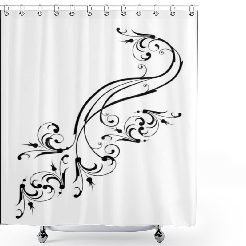 Personality  Floral Elements Shower Curtains