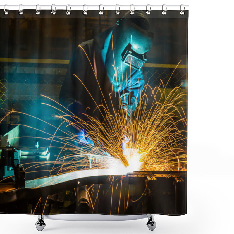 Personality  Welder Industrial Automotive Shower Curtains